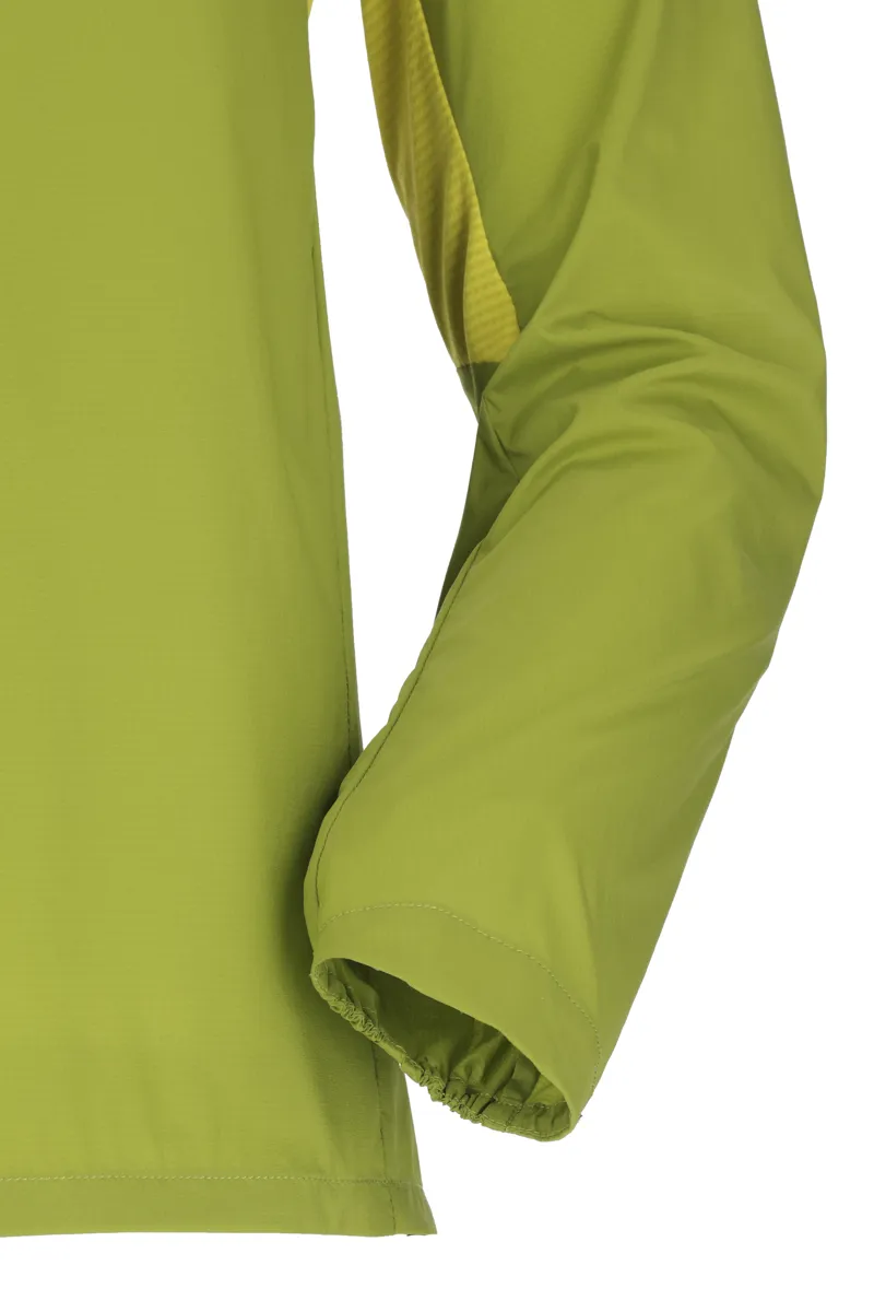 Rab Mens Windveil Pull-On Jacket Aspen Green/Zest-3