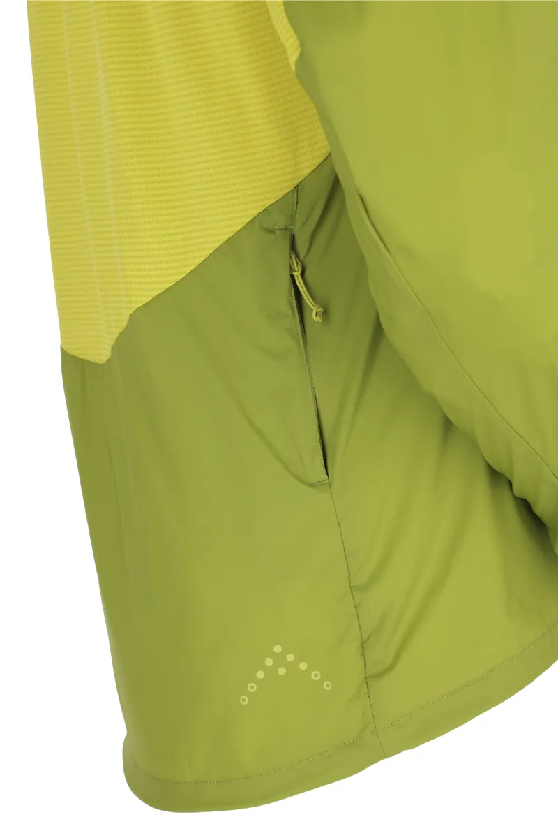 Rab Mens Windveil Pull-On Jacket Aspen Green/Zest-4