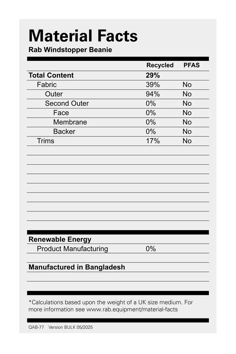 Rab Windstopper Beanie Black-3