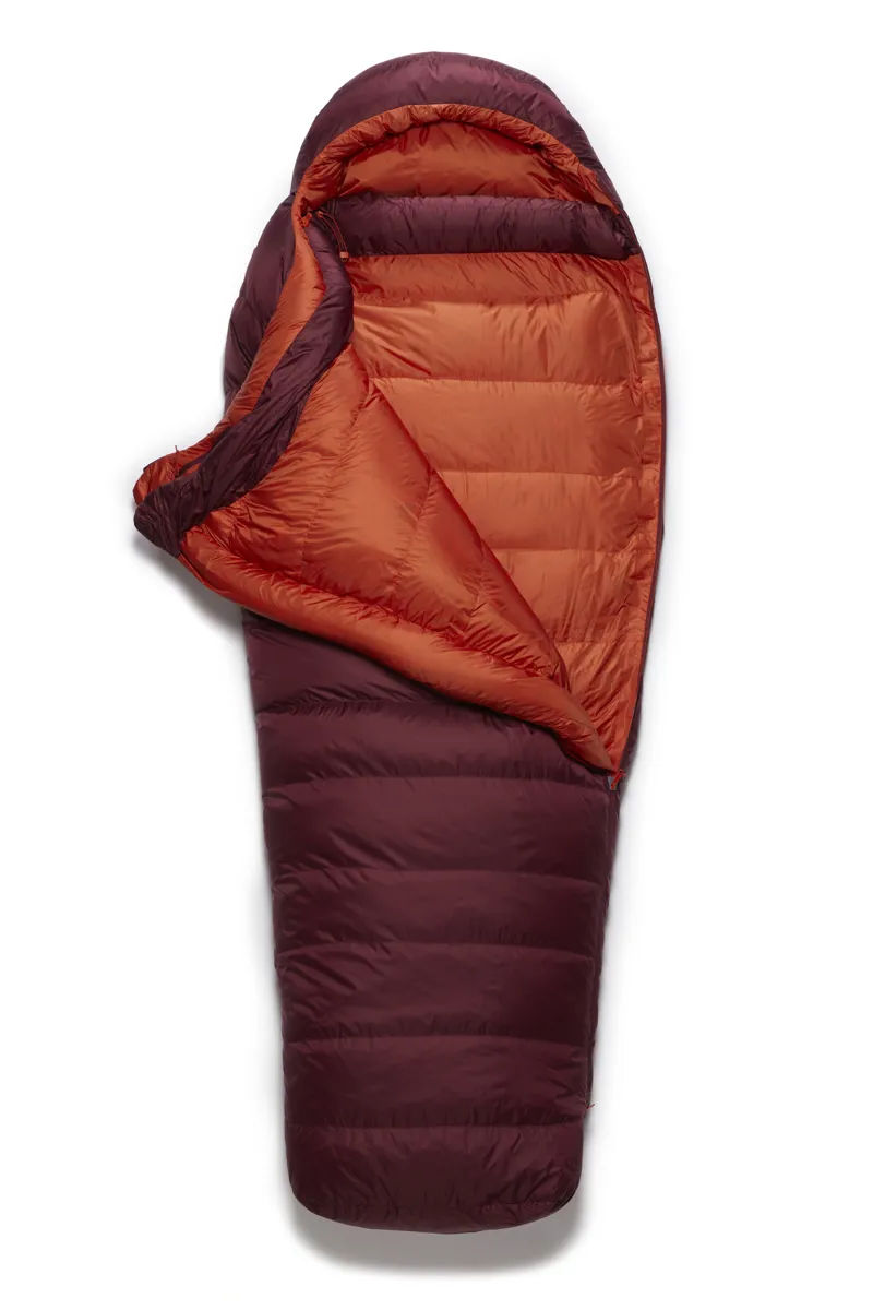 Rab Womens Ascent 900 Sleeping Bag Deep Heather - Regular - Left Zip-2