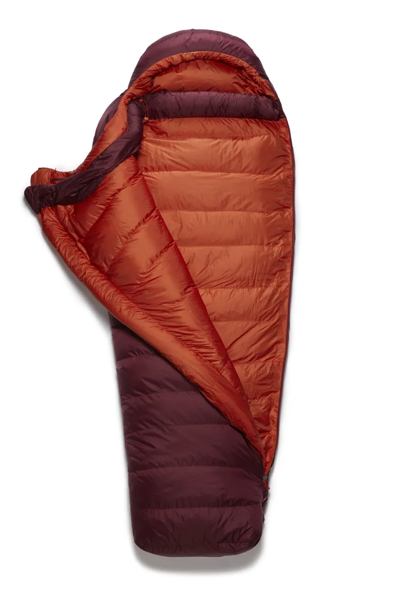 Rab Womens Ascent 900 Sleeping Bag Deep Heather - Regular - Left Zip-3