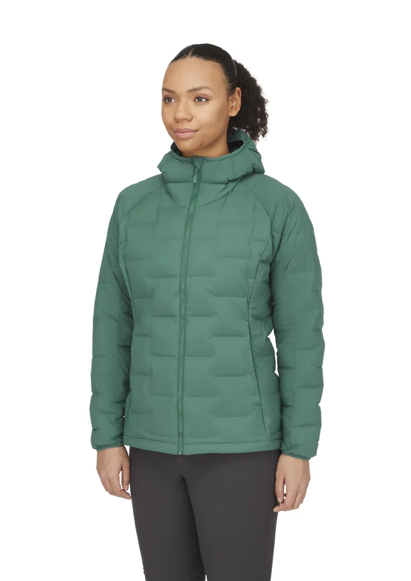 Rab Womens Cubit Stretch Down Hoody Green Slate-4