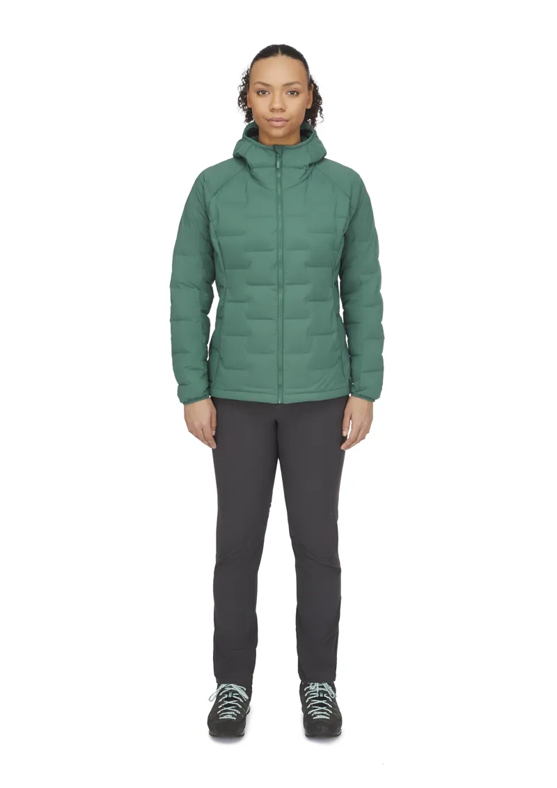 Rab Womens Cubit Stretch Down Hoody Green Slate-5
