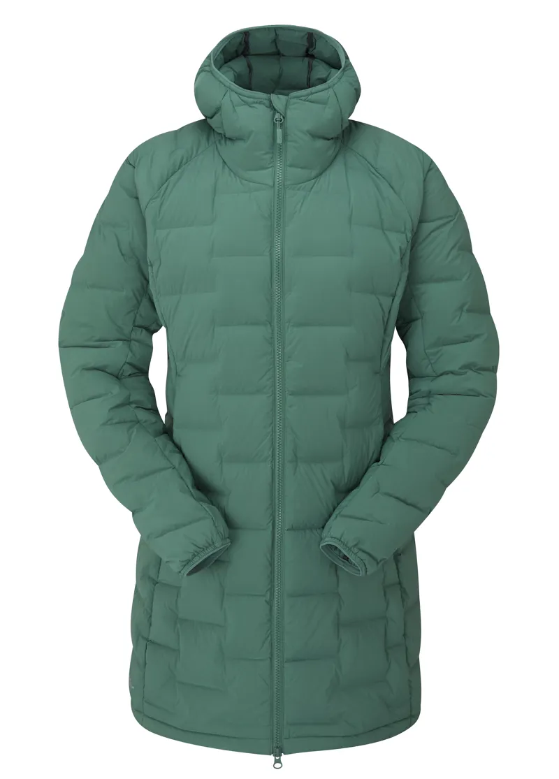 Rab Womens Cubit Down Parka Green Slate