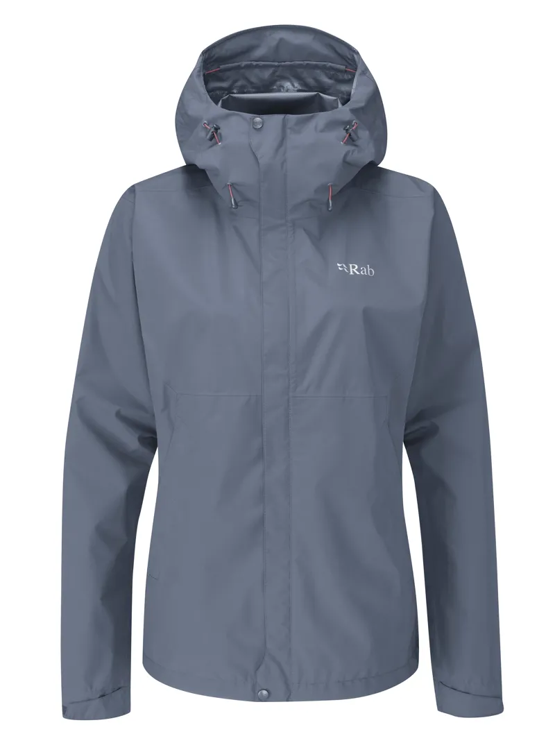 Rab Downpour Eco Jacket Womens Bering Sea