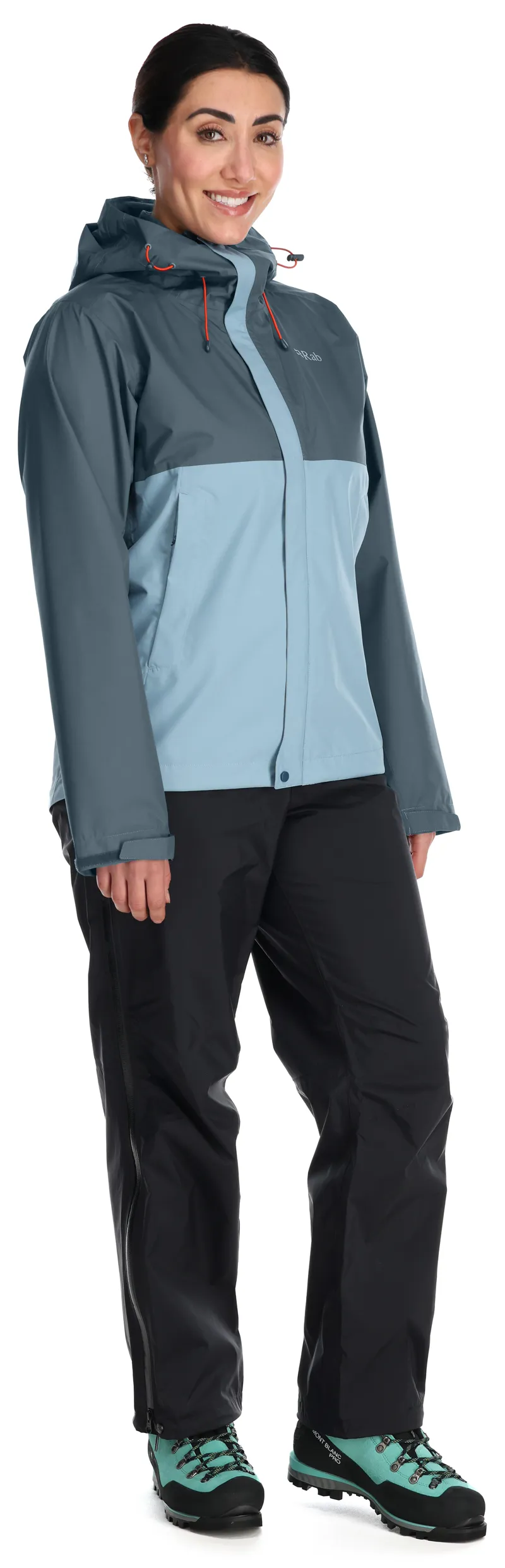 Rab Womens Downpour Eco Jacket Orion Blue/ Citadel-3