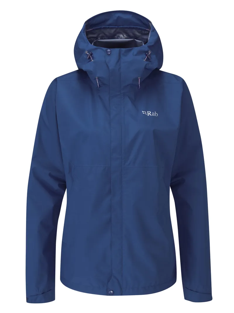 Rab Womens Downpour Eco Jacket Patriot Blue