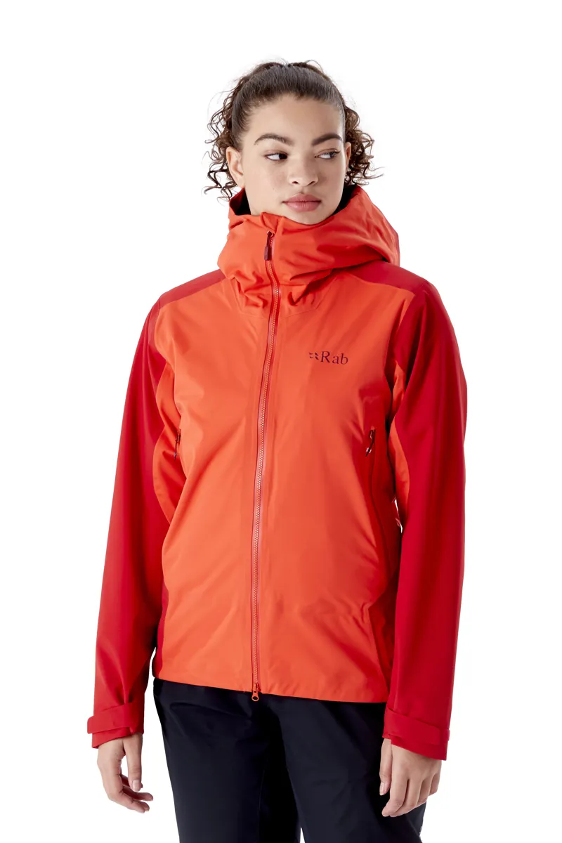 Rab Womens Kinetic Alpine 2.0 Jacket Red Grapefruit-2