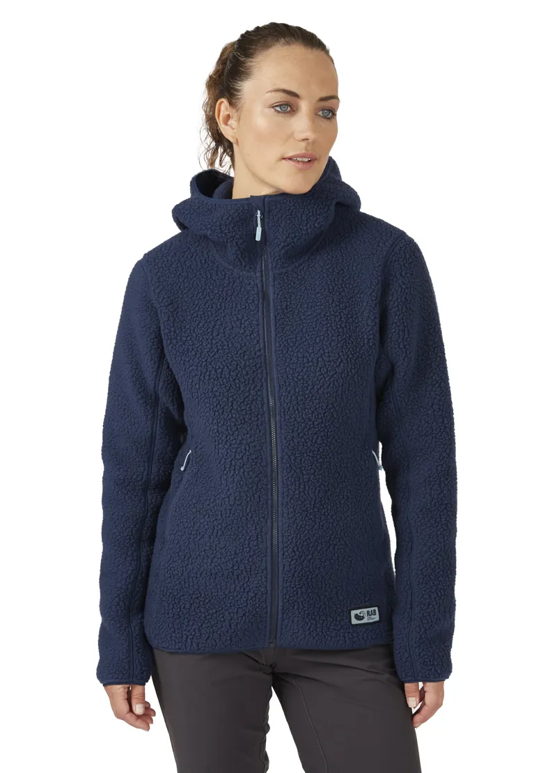 Rab Womens Shearling Hoody Deep Ink-2
