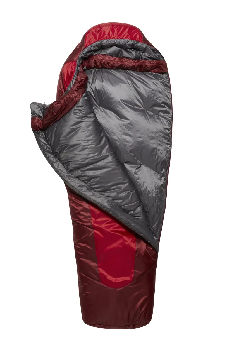 Rab Womens Solar Eco 3 Sleeping Bag Ascent Red - Regular - Left Zip-3