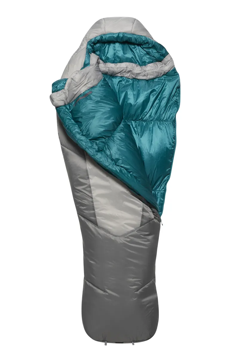 Rab Womens Solar Ultra 3 Sleeping Bag Dark Pewter - Regular - Left Zip-6