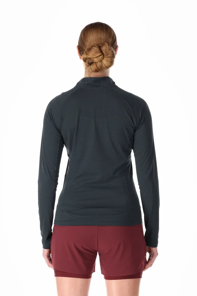 Rab Womens Sonic LS Zip Beluga-3