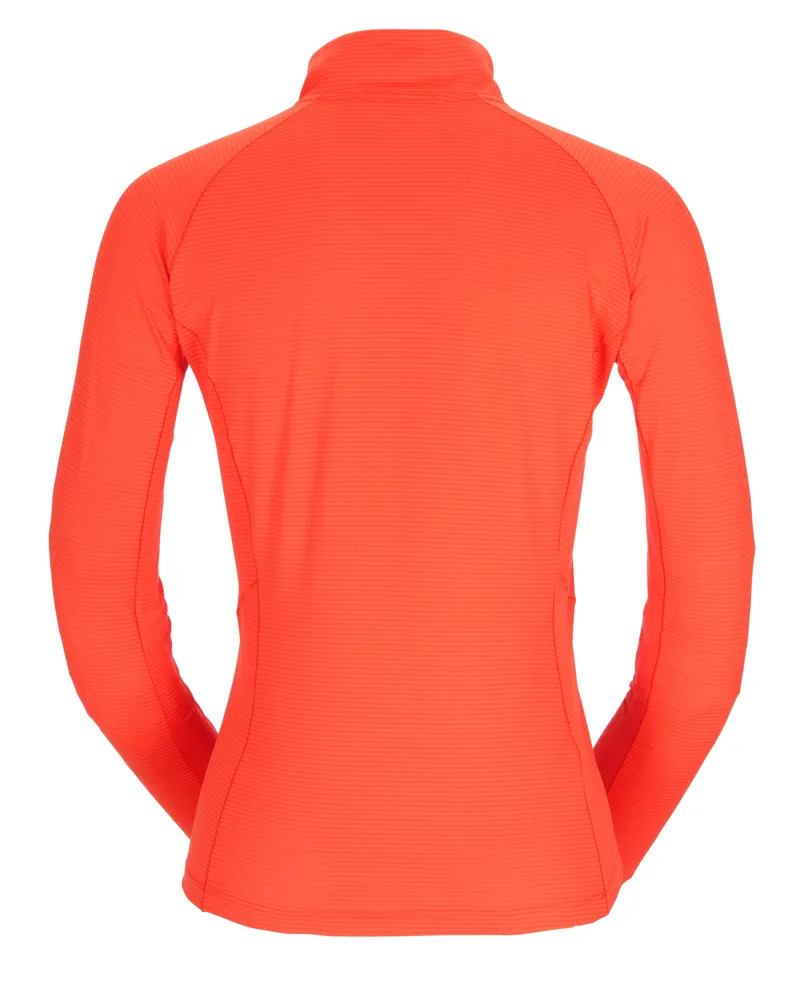 Rab Womens Sonic LS Zip Red Grapefruit-1