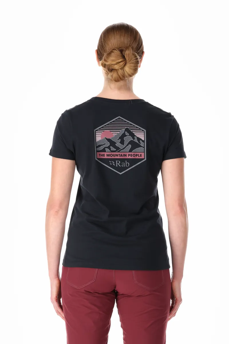 Rab Womens Stance Mountain Peak Tee Beluga-3