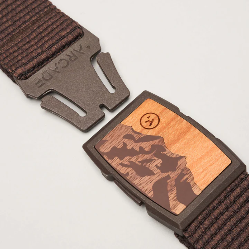 Arcade Belts Woody Capture Stretch Belt Heather Walnut-1