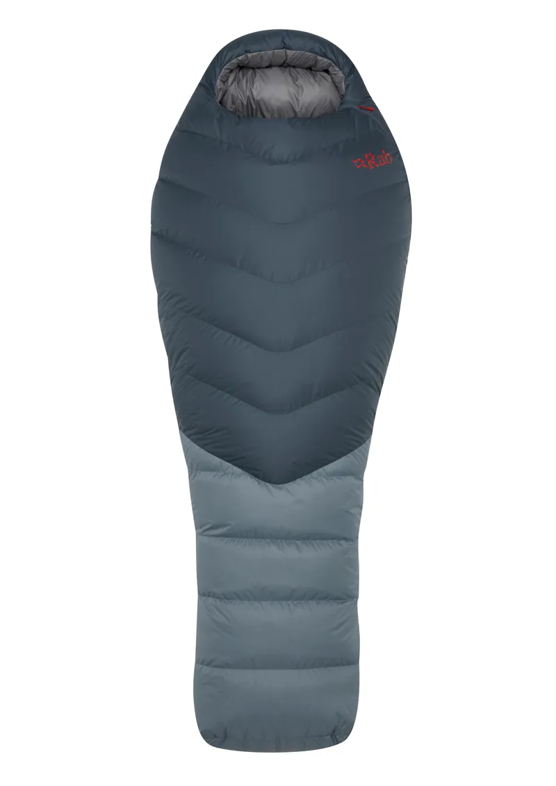 Rab Women's Alpine 800 Sleeping Bag - Regular - Left Zip Orion Blue