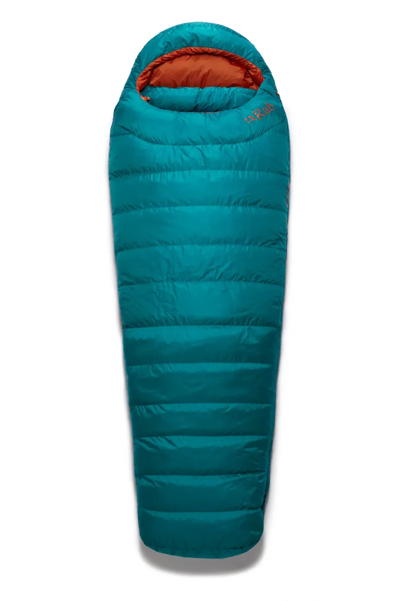 Rab Womens Ascent 500 Sleeping Bag Marina Blue - Regular - Left Zip