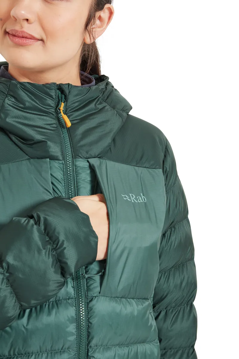 Rab Women's Cirrus Ultra Hoody Green Slate/Eucalyptus-7