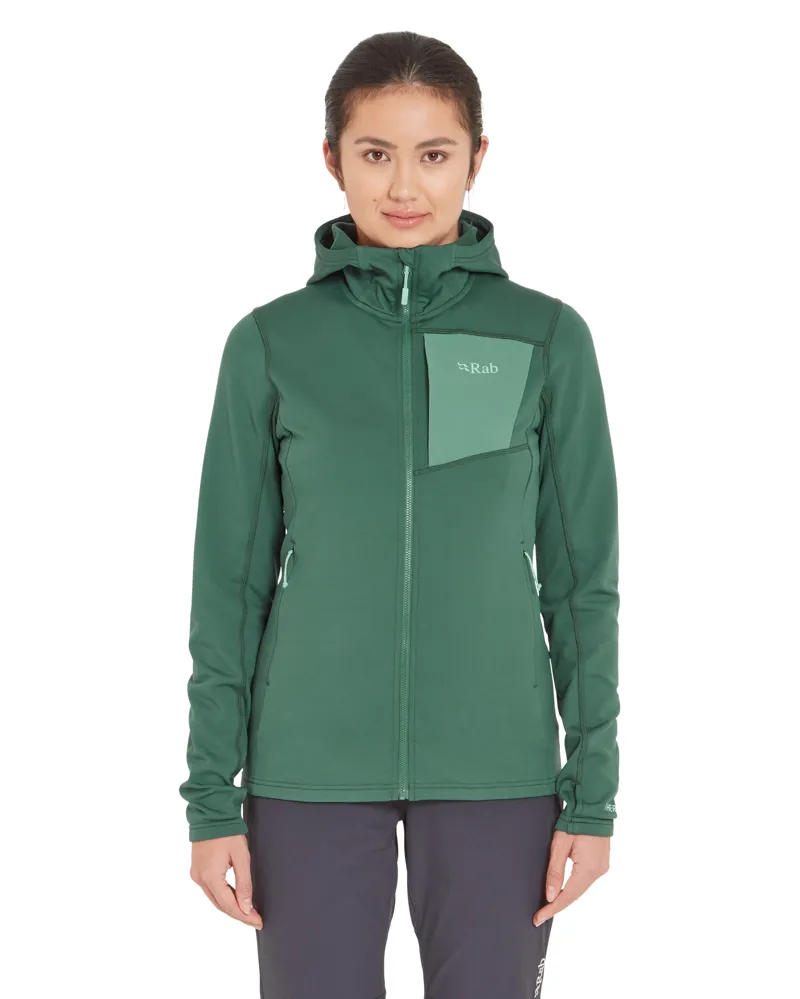 Rab Women's Superflux Hoody Green Slate-2