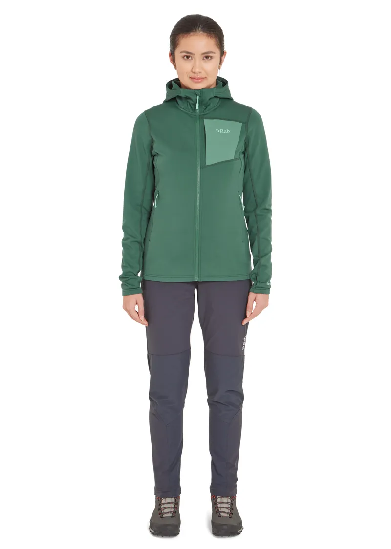 Rab Women's Superflux Hoody Green Slate-4