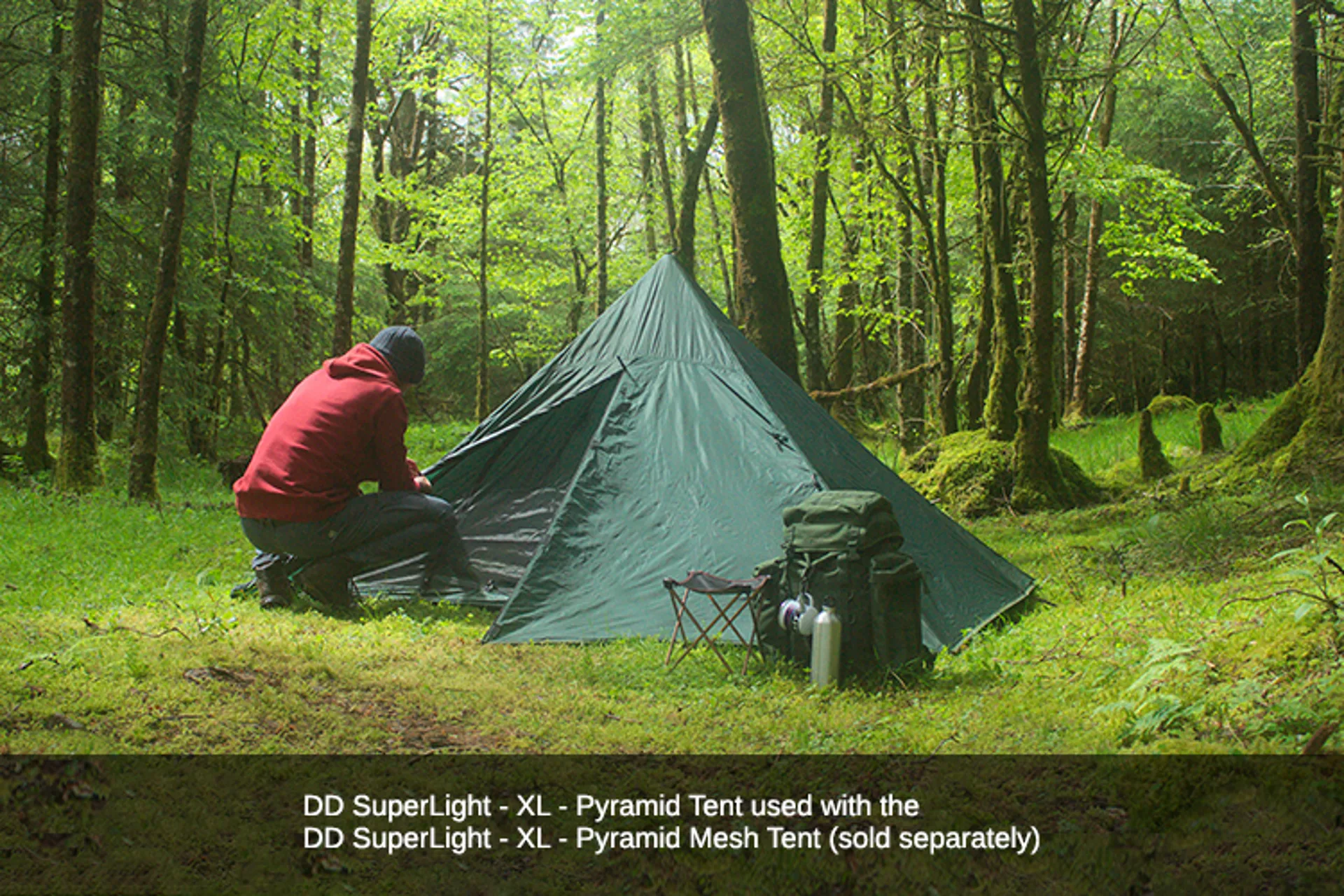 Tenda A Rete Superlight Solo DD Hammocks: Il Tuo Rifugio Anti-zanzare Da 477g! Perfetta Per 1 Persona, Impermeabile E Ideale Per Trekking E Campeggio. Usala Con Telo O Bastone.