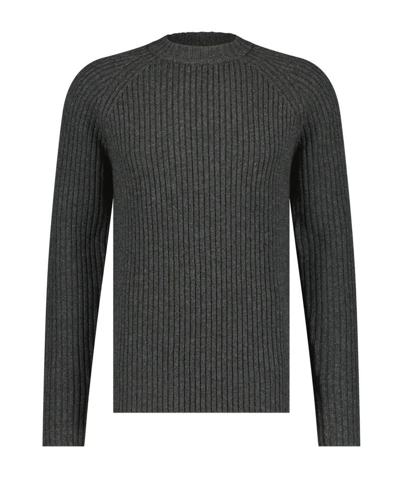Royal Robbins Men's Rockcraft Wool Crew LS Charcoal Heather