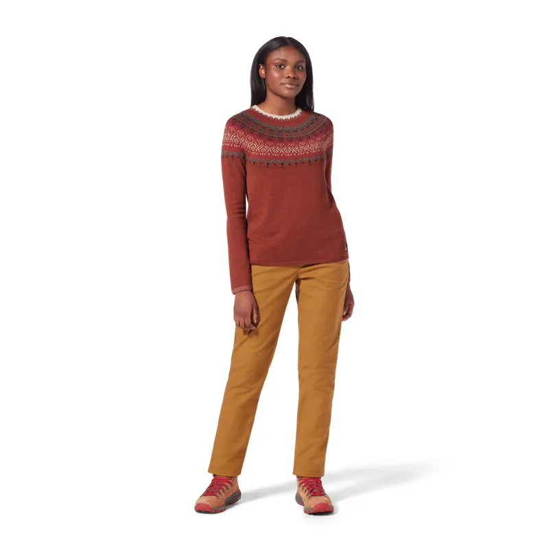 Royal Robbins Womens Westlands Fairisle Crew Rustic Heather-2