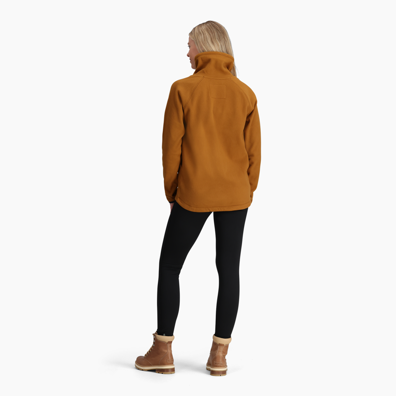 Royal Robbins Women's Arete Funnel Neck Caramel-3