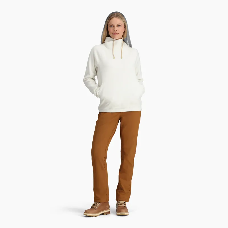 Royal Robbins Women's Arete Funnel Neck Ivory-1