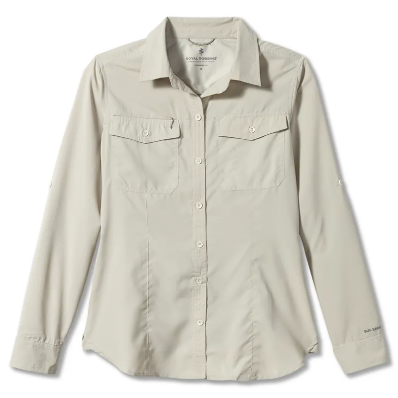 Royal Robbins Womens Bug Barrier Expedition LS Soapstone-2