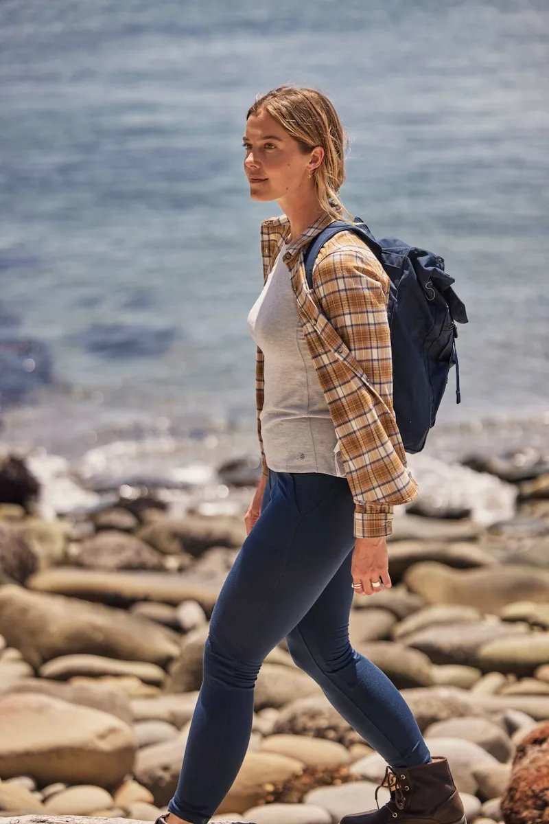 Royal Robbins Womens Thermotech Flannel Shirt Sea Jura Plaid-6