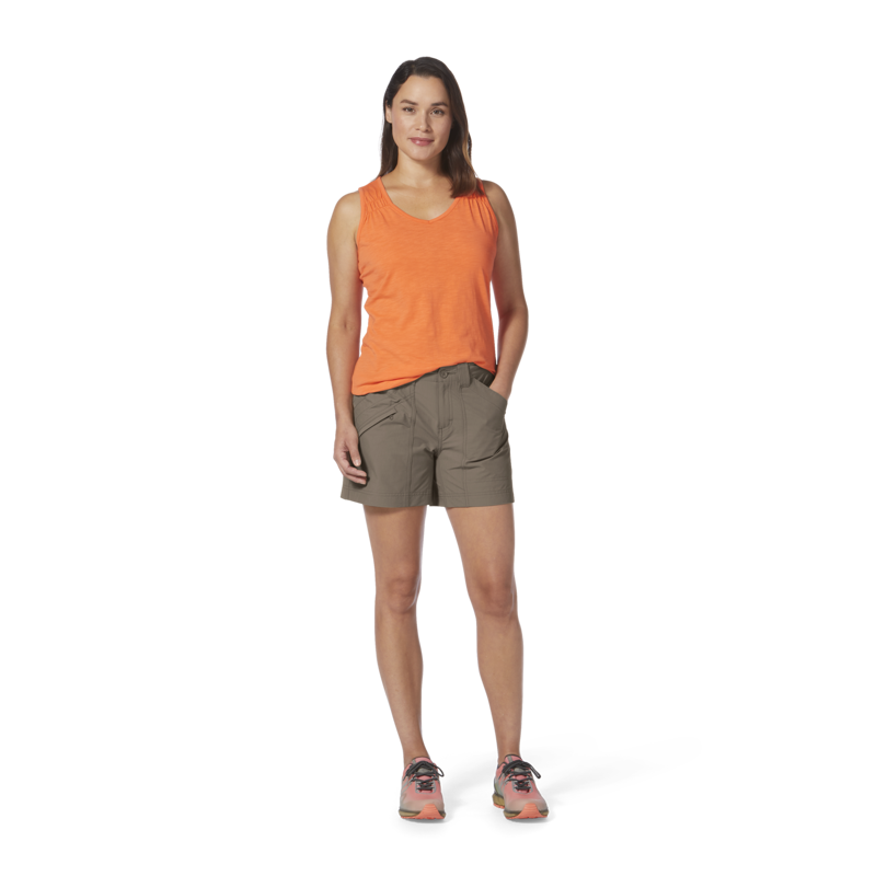 Royal Robbins Womens Backcountry Pro Shorts Green-2