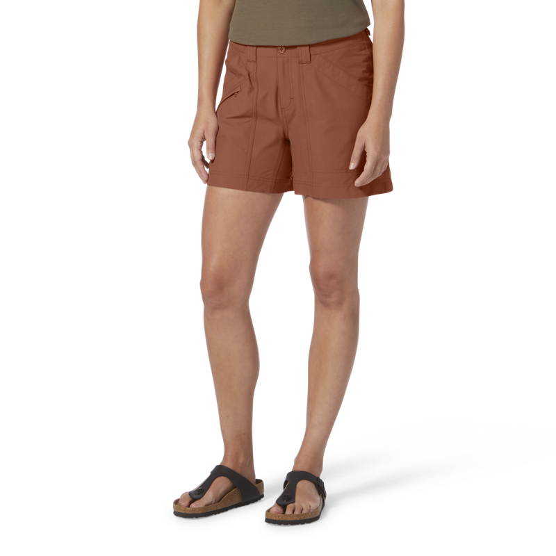 Royal Robbins Womens Backcountry Pro Shorts Clay-1