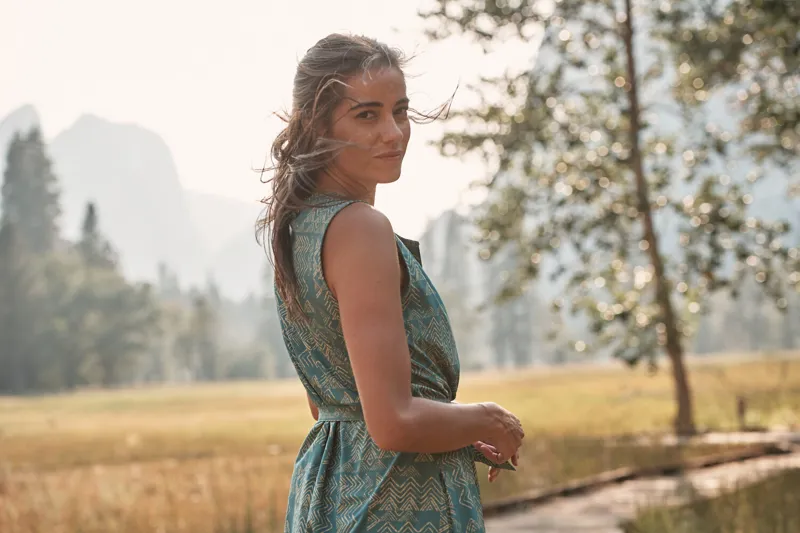 Royal Robbins Women's Spotless Traveler Tank Dress Navy-3