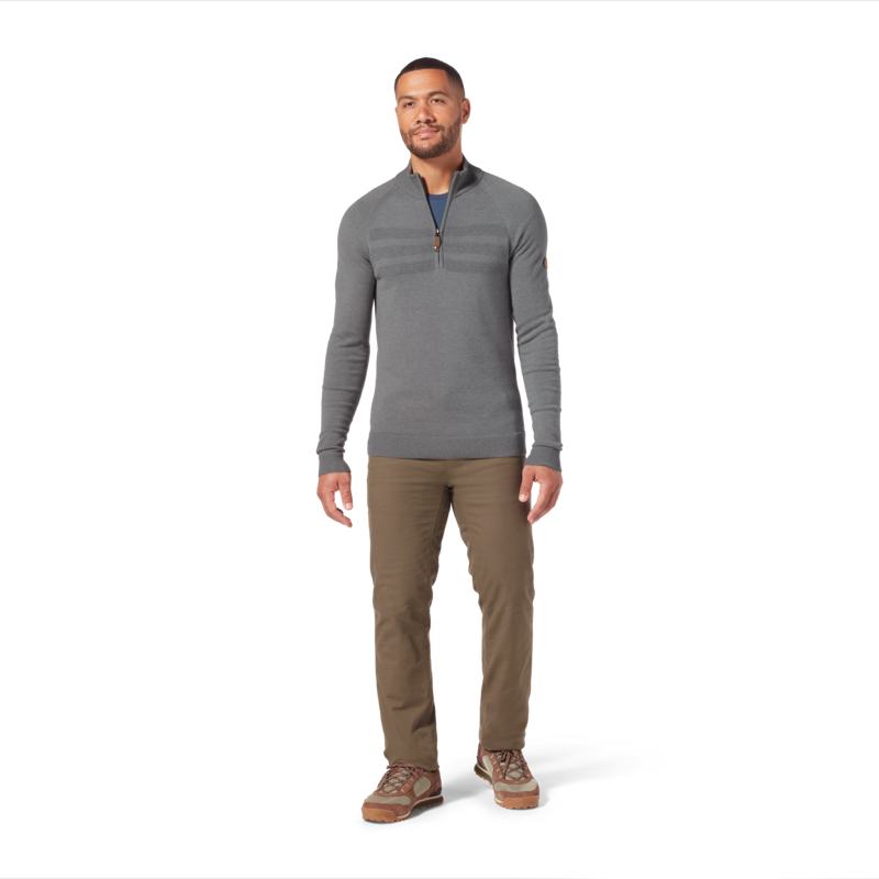 Royal Robbins Mens Ventour Zip Sweater River Rock Heather-2