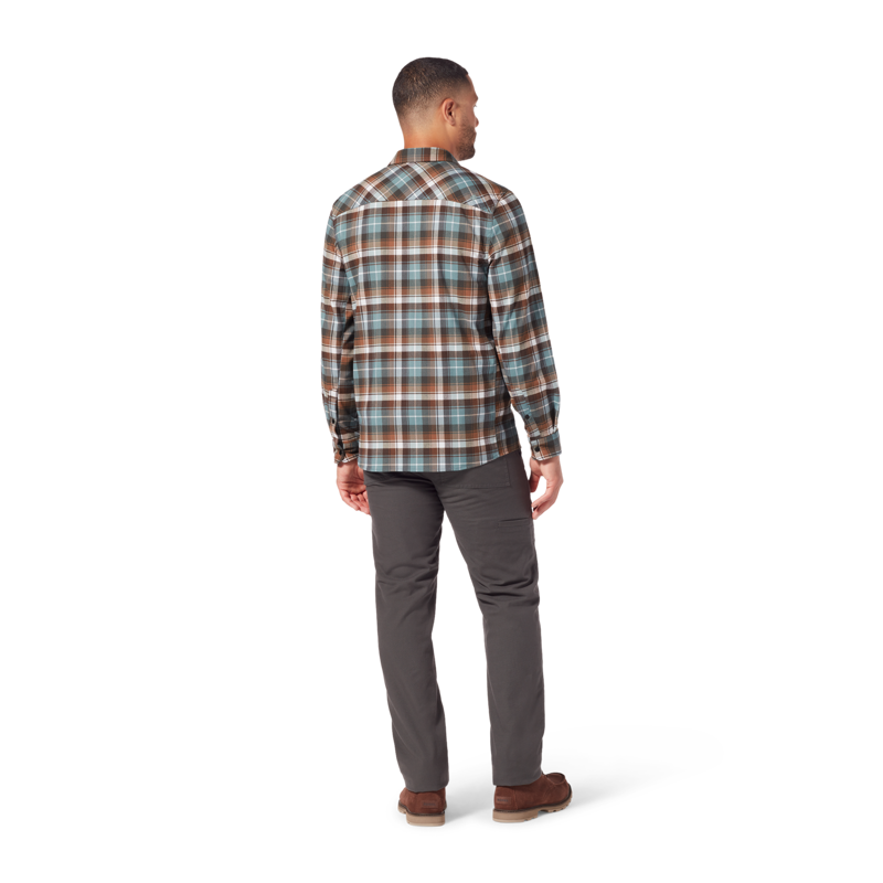 Royal Robbins Mens Thermotech Ren Plaid Shirt Light Slate/Yuba-3