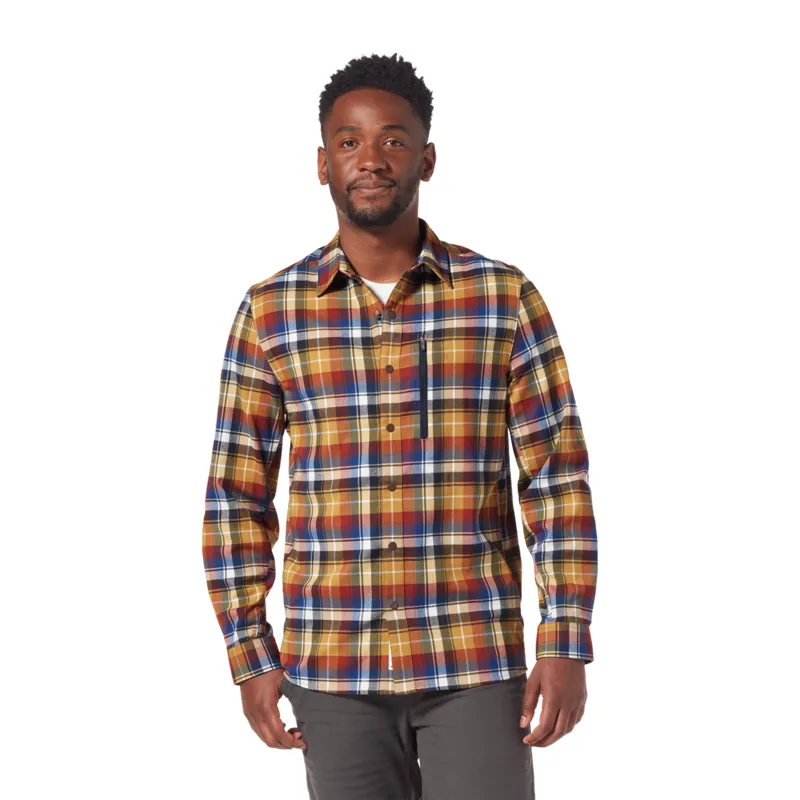 Royal Robbins Mens Thermotech Ren Plaid Shirt Wood Thrush/Yuba-1