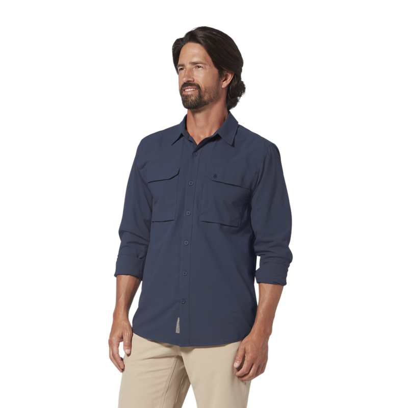Royal Robbins Mens Expedition Pro LS Shirt Navy-2
