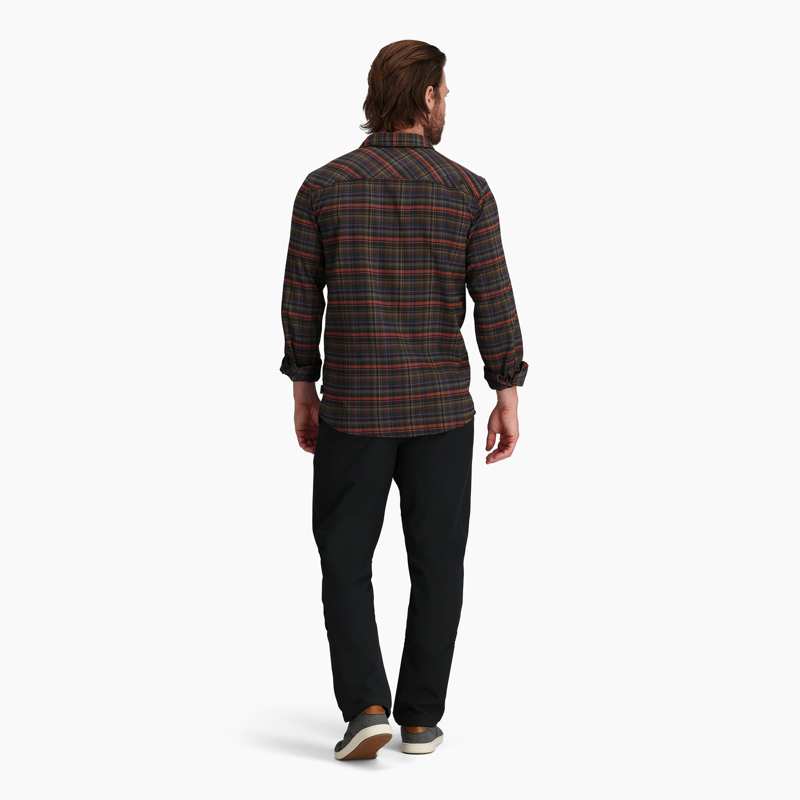 Royal Robbins Men's Westlands Flannel LS Shirt Java Burney Plaid-2