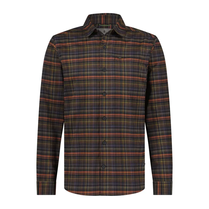 Royal Robbins Men's Westlands Flannel LS Shirt Java Burney Plaid