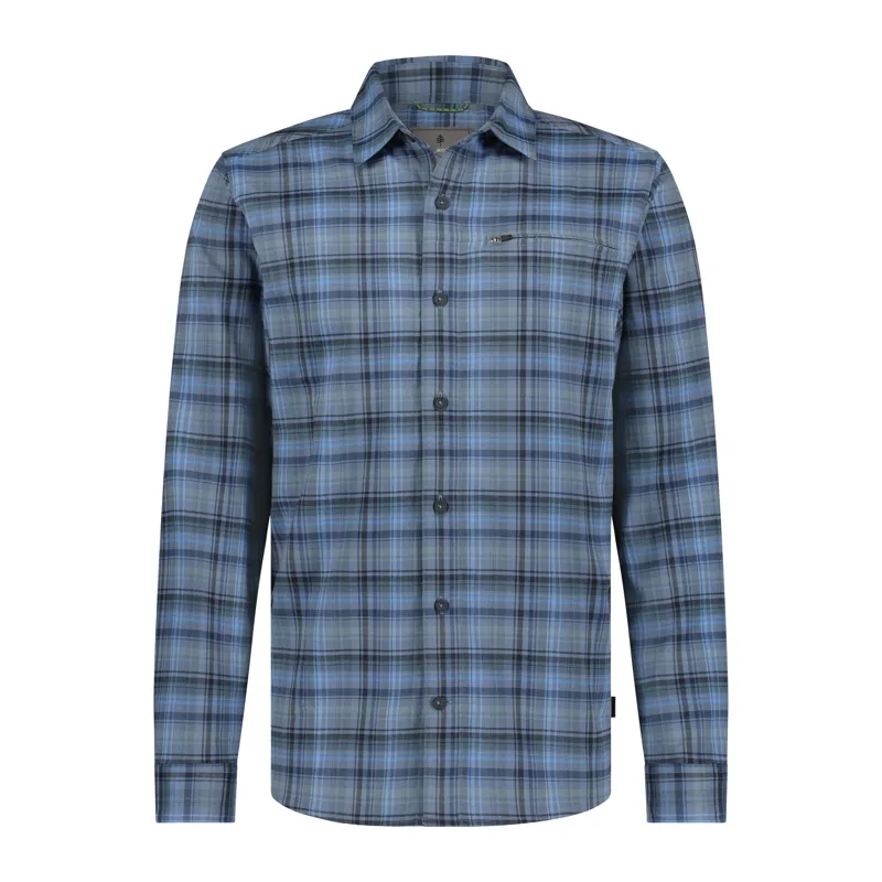 Royal Robbins Men's Westlands Flannel LS Shirt Sea Burney Plaid