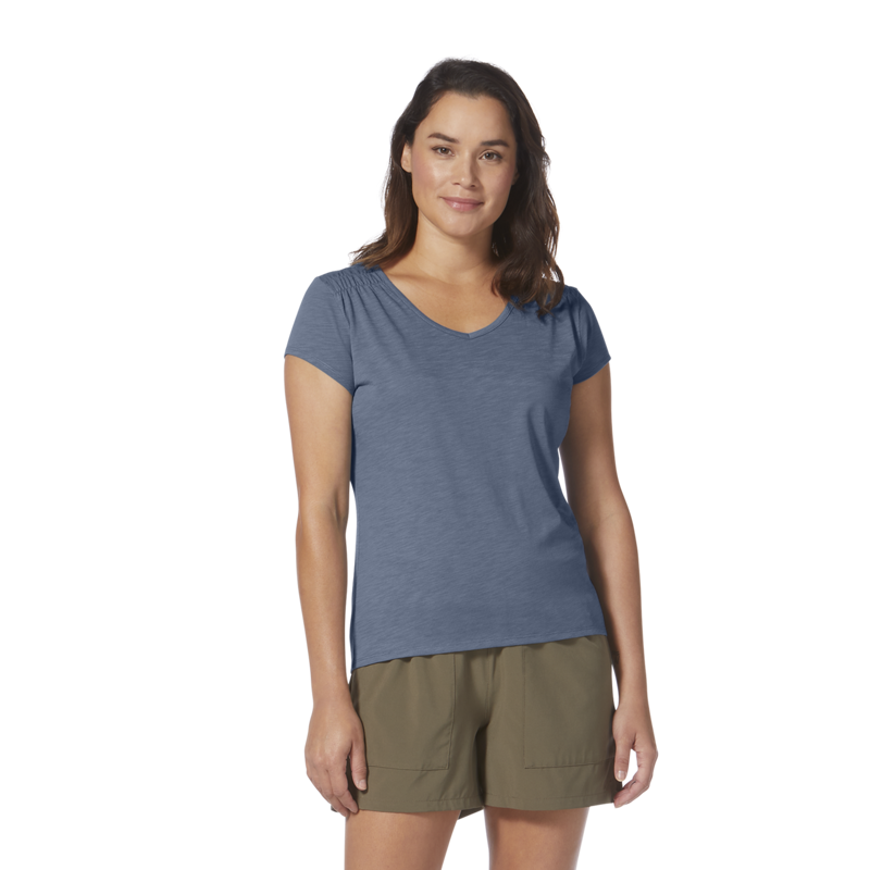 Royal Robbins Women's Featherweight Slub Tee Sea-1
