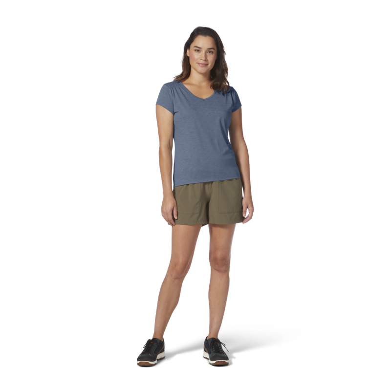 Royal Robbins Women's Featherweight Slub Tee Sea-2