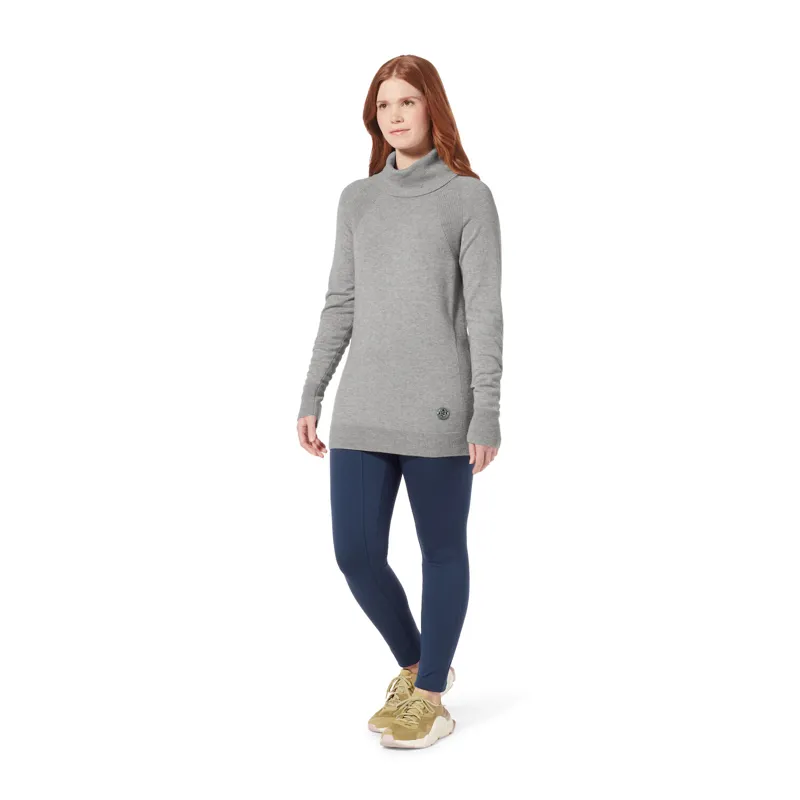 Royal Robbins Womens Westlands Funnel Sweater River Rock Heather-2