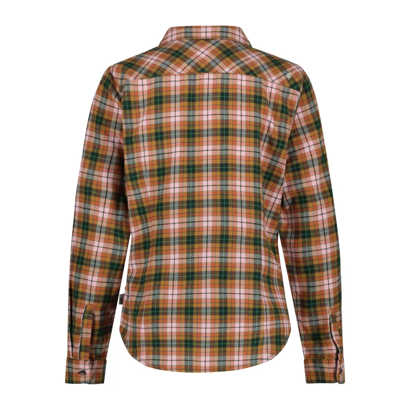 Royal Robbins Women's Lieback Flannel LS Shirt Baked Clay/Wildwood-1