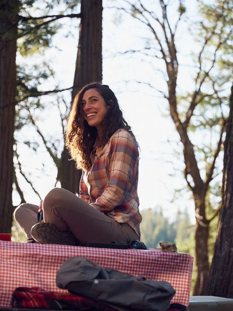 Royal Robbins Womens Dream Trekker Flannel Shirt Sphinx/Rena Plaid-4