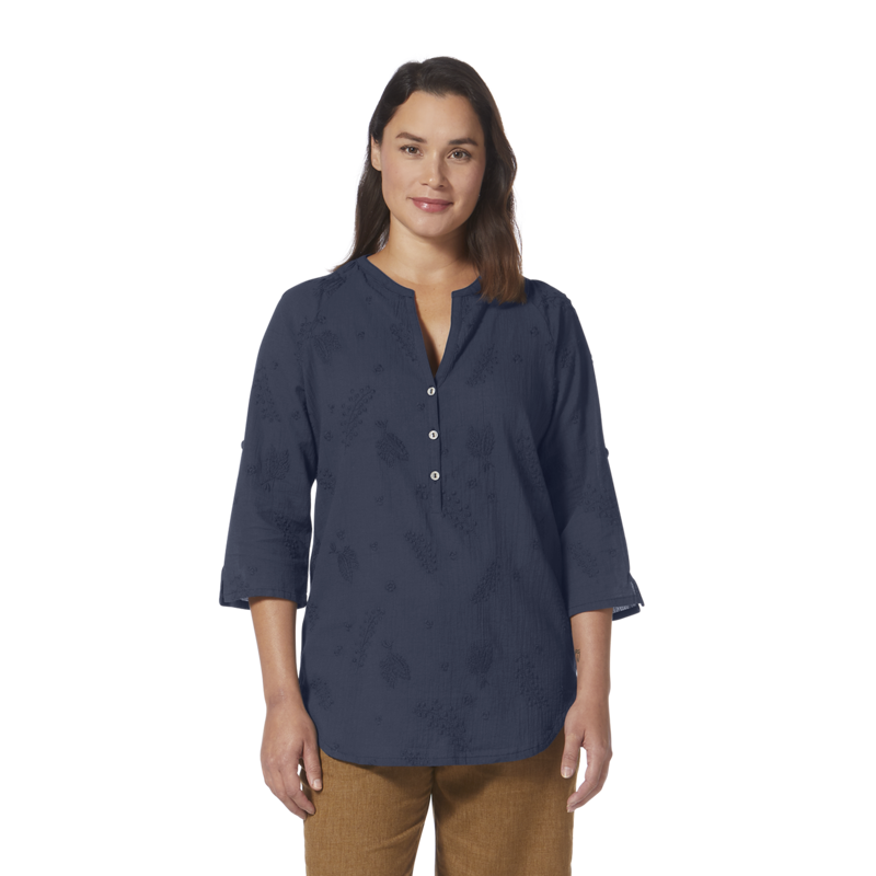 Royal Robbins Women's Oasis Tunic II 3/4 Sleeve Navy-1