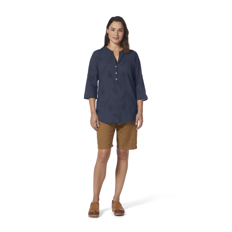 Royal Robbins Women's Oasis Tunic II 3/4 Sleeve Navy-2