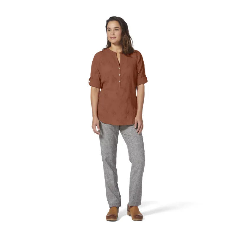 Royal Robbins Women's Oasis Tunic II 3/4 Sleeve Baked Clay-1