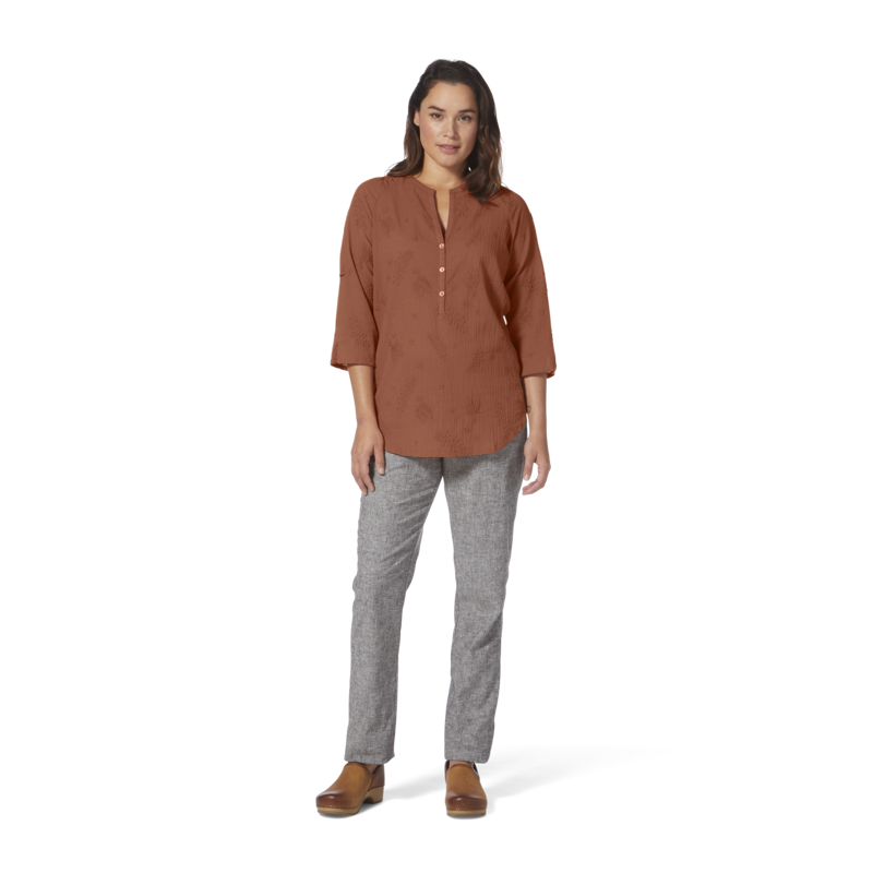 Royal Robbins Women's Oasis Tunic II 3/4 Sleeve Baked Clay-3
